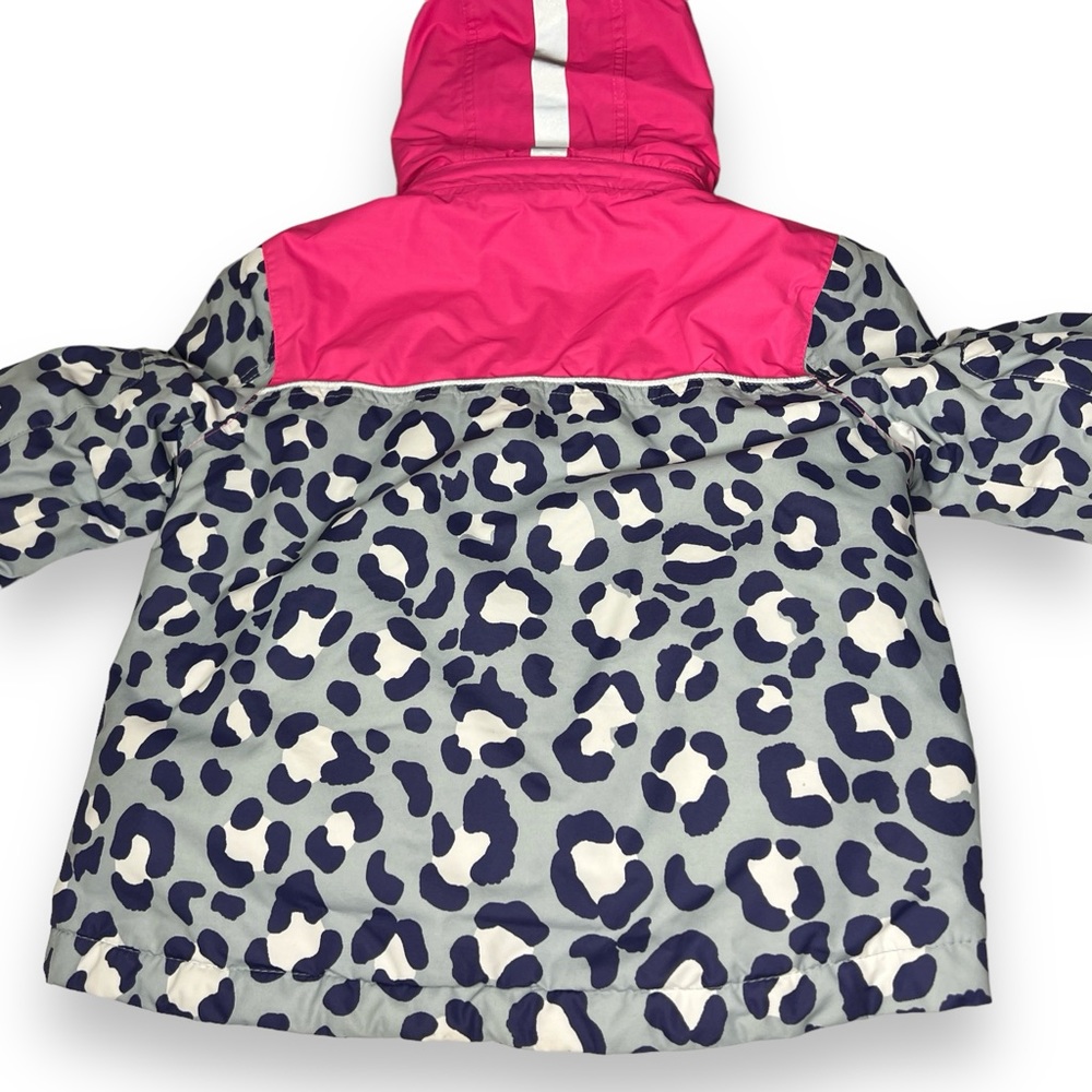 Mini Boden Toddler Girls All Weather Snow Ski Jacket size 2-3Y Leopard Lined - Picture 11 of 11